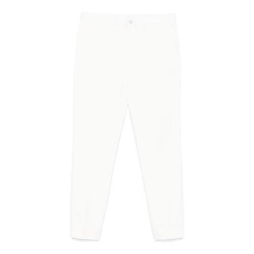 Witte katoenen chino's voor heren Incotex , White , Heren