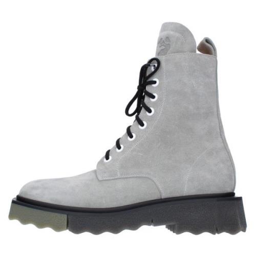 Grijze Laarzen Off White , Gray , Heren