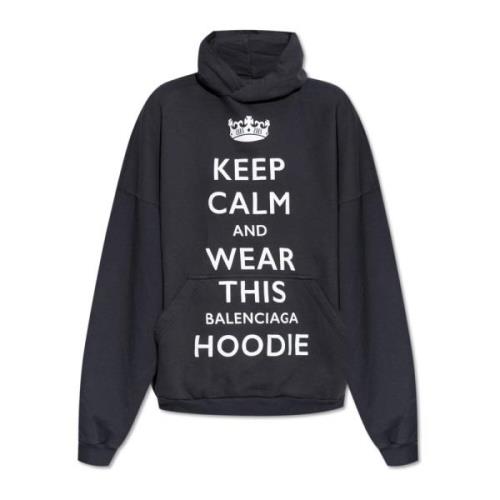 Hoodie Balenciaga , Black , Dames