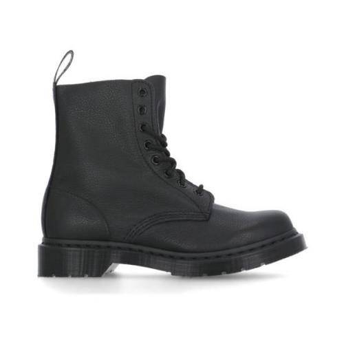 Zwarte Pebble Leren Laarzen voor Vrouwen Dr. Martens , Black , Dames