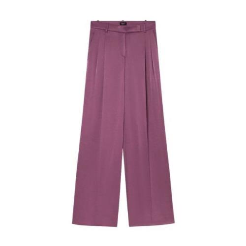 Op Maat Gemaakte Satijnen Broek Pinko , Purple , Dames