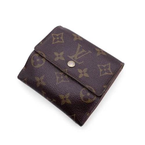 Pre-owned Leather wallets Louis Vuitton Vintage , Brown , Dames