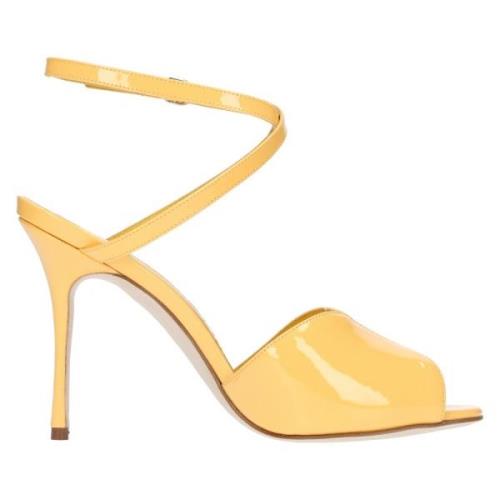 Sandalen Geel Manolo Blahnik , Yellow , Dames