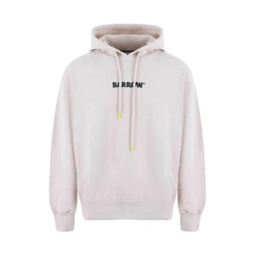 Hoodie met voor- en achterprint Barrow , Beige , Heren