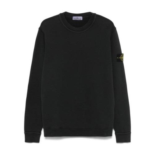 Zwarte Sweatshirt voor Mannen Aw24 Stone Island , Black , Heren