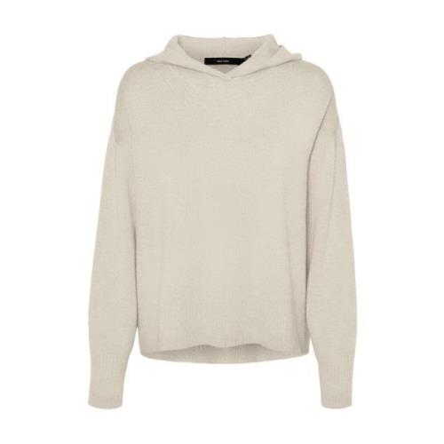 Casual Hoodie voor Comfortabele Stijl Vero Moda , Beige , Dames