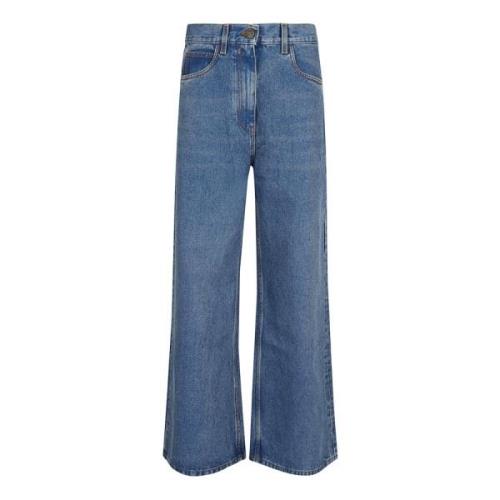 Blauwe Wijde Jeans voor Vrouwen Etro , Blue , Dames