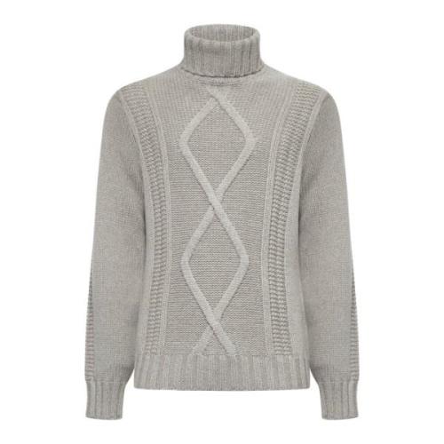 Luxe Sweaters Collectie Brunello Cucinelli , Gray , Heren