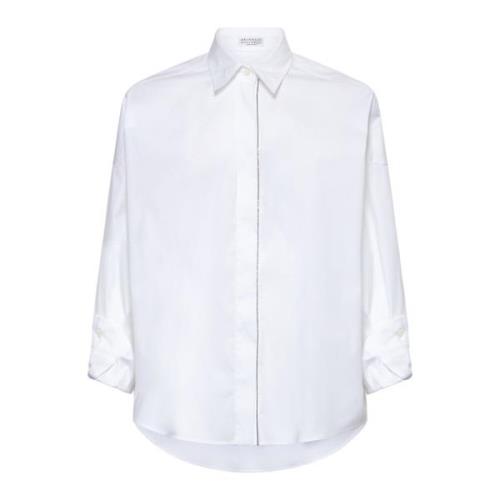 Witte Overhemden voor Mannen Brunello Cucinelli , White , Dames