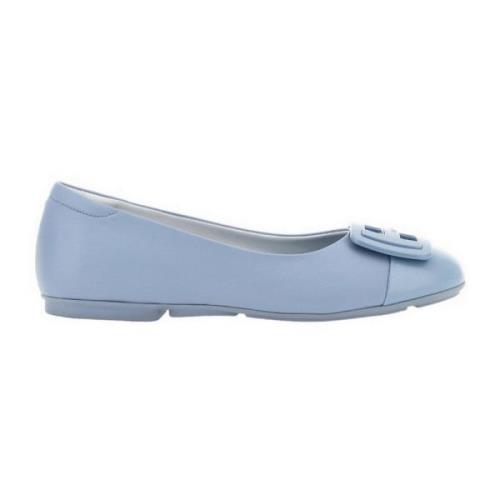 Lichtblauwe Ballerina Schoenen Hogan , Blue , Dames