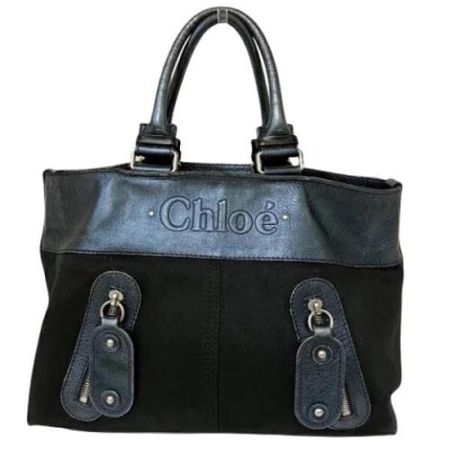 Pre-owned Denim handbags Chloé Pre-owned , Black , Dames