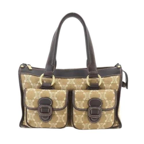 Pre-owned Canvas celine-bags Celine Vintage , Beige , Dames