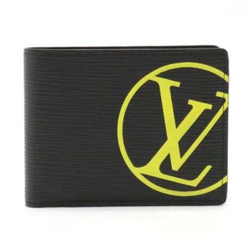 Pre-owned Leather wallets Louis Vuitton Vintage , Black , Dames