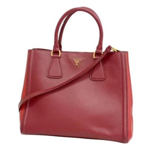 Pre-owned Leather prada-bags Prada Vintage , Red , Dames