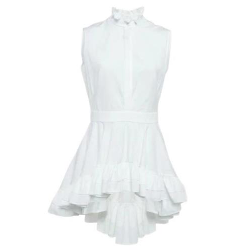 Pre-owned Fabric dresses Alexander McQueen Pre-owned , White , Dames