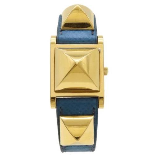 Pre-owned Metal watches Hermès Vintage , Yellow , Dames