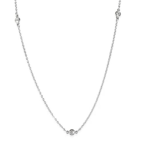 Pre-owned Platinum necklaces Tiffany & Co. Pre-owned , Gray , Dames