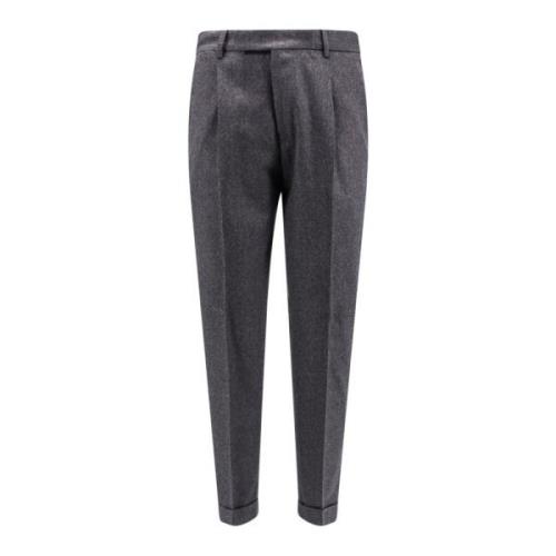 Stretch wol kasjmier broek Rebel Fit PT Torino , Gray , Heren