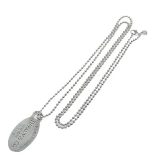 Pre-owned Silver necklaces Tiffany & Co. Pre-owned , Gray , Dames