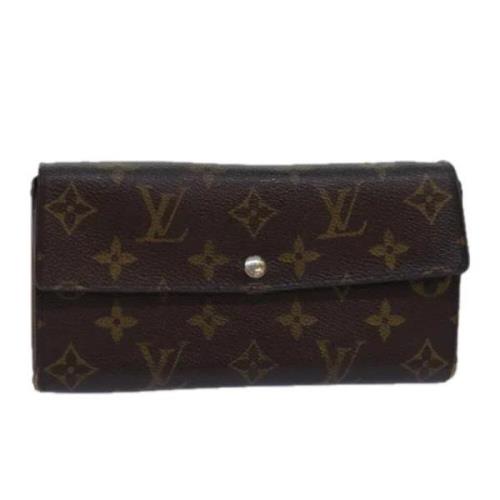 Pre-owned Canvas wallets Louis Vuitton Vintage , Brown , Dames