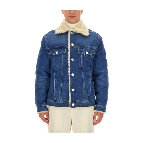 Klassieke Denim Jack voor Mannen Ami Paris , Blue , Heren