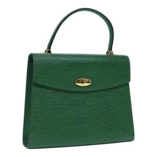 Pre-owned Leather handbags Louis Vuitton Vintage , Green , Dames