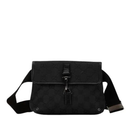 Pre-owned Canvas crossbody-bags Gucci Vintage , Black , Dames