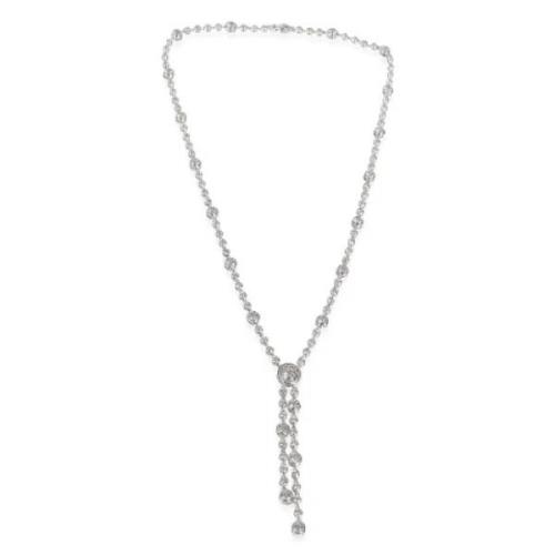 Pre-owned Platinum necklaces Tiffany & Co. Pre-owned , Gray , Dames