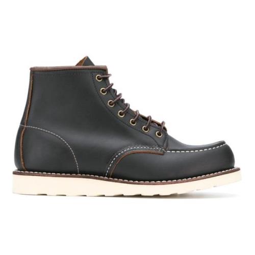 Klassieke Moc Veterlaarzen voor Mannen Red Wing Shoes , Black , Heren