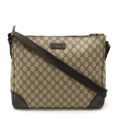 Pre-owned Canvas crossbody-bags Gucci Vintage , Brown , Dames