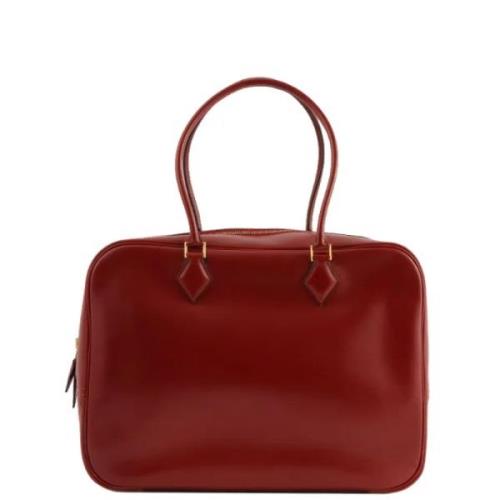 Pre-owned Canvas handbags Hermès Vintage , Red , Dames