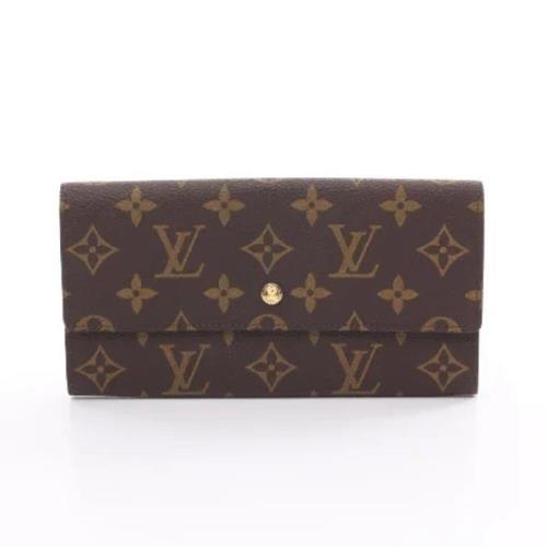 Pre-owned Canvas wallets Louis Vuitton Vintage , Brown , Dames