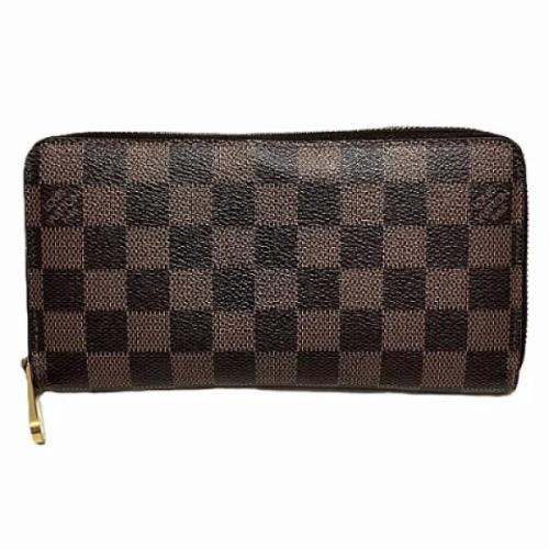 Pre-owned Canvas wallets Louis Vuitton Vintage , Brown , Dames