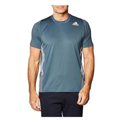 FreeLift 3 Stripes+ T-shirt Adidas , Blue , Heren