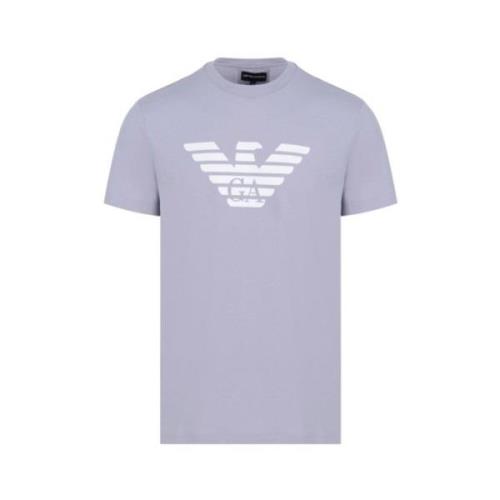 Adelaar Logo Lavendel T-shirt Armani , Purple , Heren