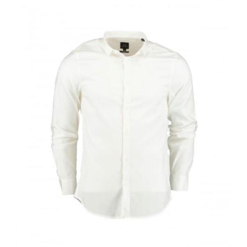 Elegante Overhemd met Lange Mouwen Armani , White , Heren