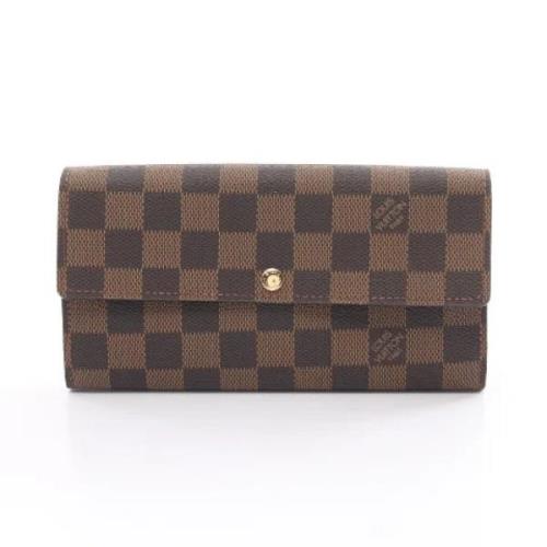 Pre-owned Canvas wallets Louis Vuitton Vintage , Brown , Dames