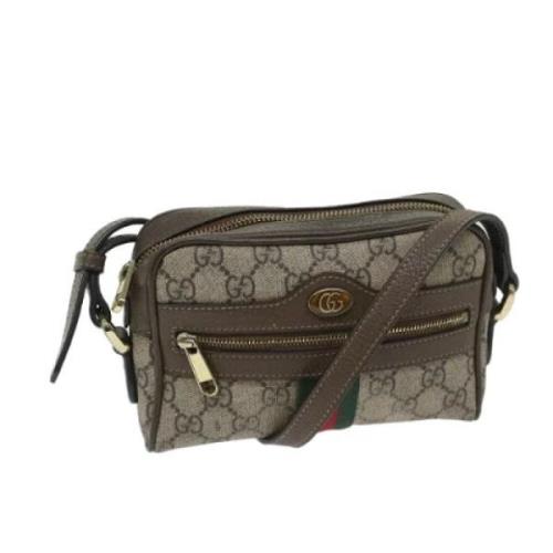 Pre-owned Canvas gucci-bags Gucci Vintage , Beige , Dames