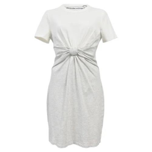 Pre-owned Cotton dresses Alexander Wang Pre-owned , White , Dames