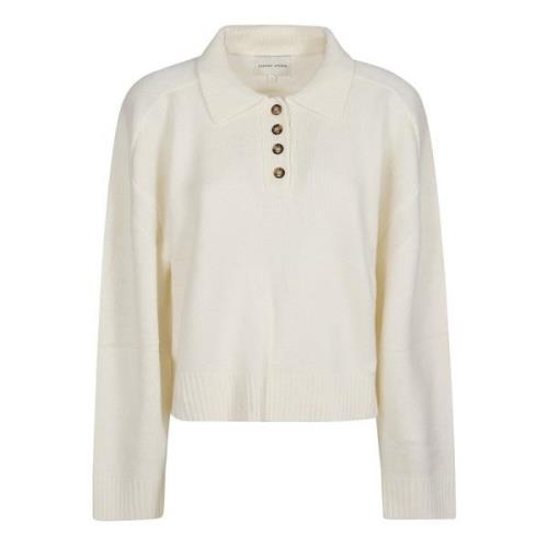 Klassieke Polo Sweater Loulou Studio , Beige , Dames