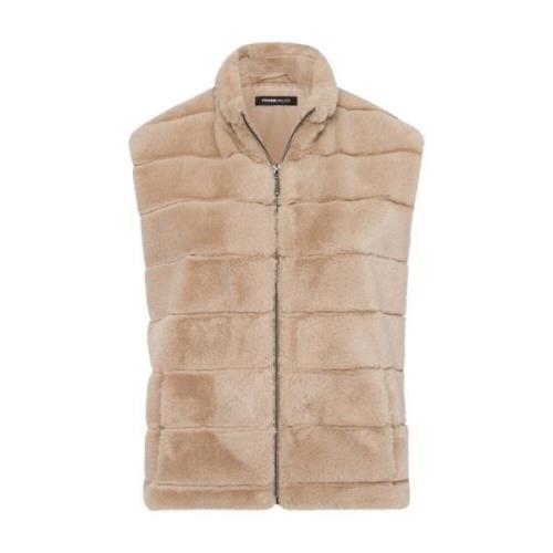 Stijlvolle Damesvest Frank Walder , Beige , Dames