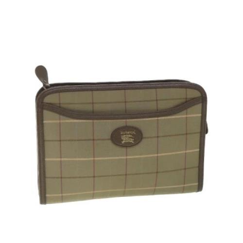 Pre-owned Nylon clutches Burberry Vintage , Brown , Dames