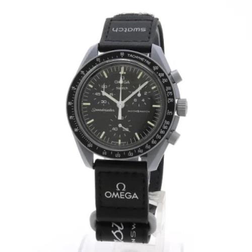 Pre-owned Fabric watches Omega Vintage , Black , Heren