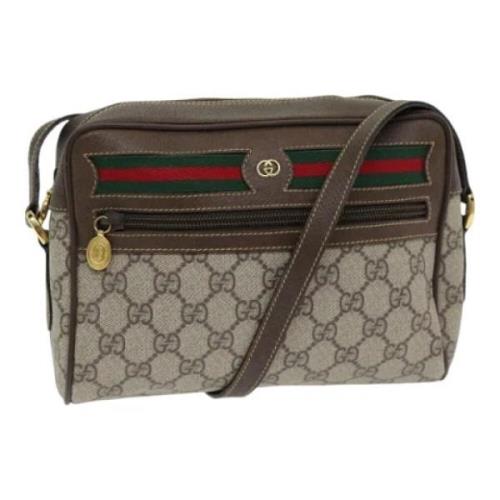 Pre-owned Leather gucci-bags Gucci Vintage , Beige , Dames