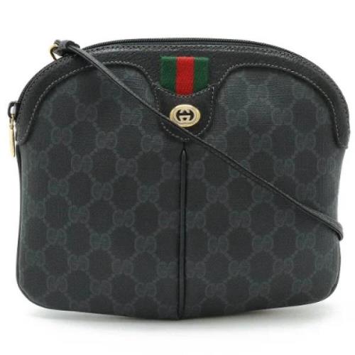 Pre-owned Canvas crossbody-bags Gucci Vintage , Black , Dames