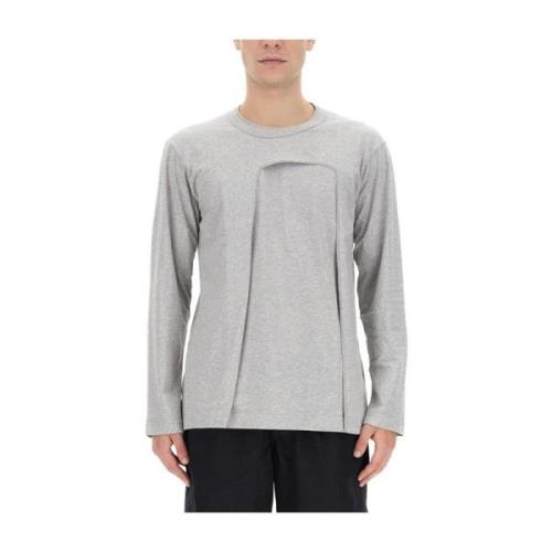 Stijlvolle Cut Out Longsleeve Top Comme des Garçons , Gray , Heren