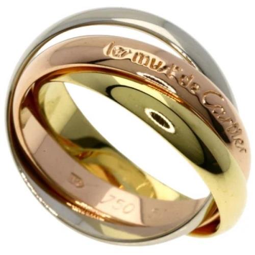 Pre-owned Rose Gold rings Cartier Vintage , Yellow , Dames