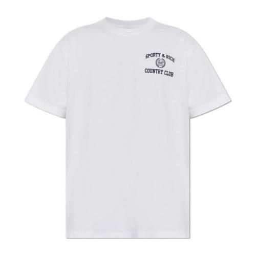 T-shirt uit de Wall Street collectie Sporty & Rich , White , Unisex