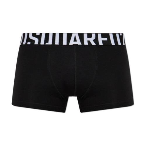 Logo Boxers Dsquared2 , Black , Heren