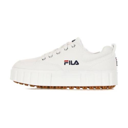 Witte Lage Sandblast Damessneakers Fila , White , Dames